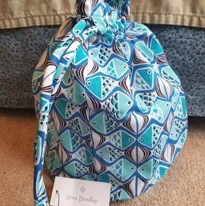 Vera Bradley Go Fish Blue Ditty Bag